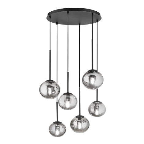 Ondaluce Jewel 6 circular suspension lamp