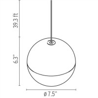 Flos String Light Sphere Head Suspension Pendant Lamp LED with