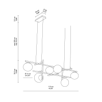 Ondaluce Jewel suspension lamp