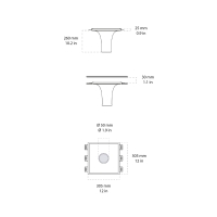 Novantadieci 9010 Laria Big led recessed ceiling light