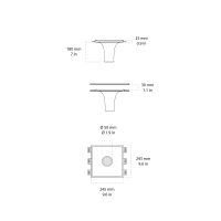 Novantadieci 9010 Laria led recessed ceiling light