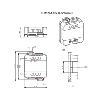 Dalcnet Dimmer LED DLM1224-1CV-DALI 12 - 24V