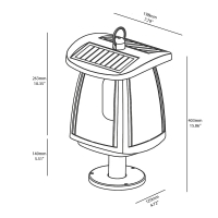 Bot Lighting Yuccap solar outdoor bollard