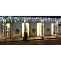 New Lamps string curtain Light 128 Bulbs LED 230V 13W 24V Cool