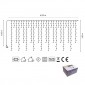 New Lamps Christmas string curtain Light 288 LED 3.90 meters