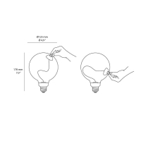 Daylight Satellite lampadina E27 dimmerabile