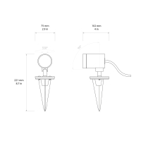 Astro Lighting Bayville Spike Spot led spotlight