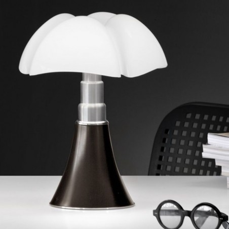 Martinelli Luce Minipipistrello Led, Dark Brown Desk Lamp