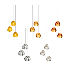 Terzani Mizu three light suspension lamp