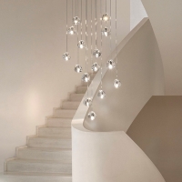 Terzani Mizu five light suspension lamp