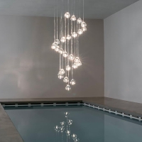 Terzani Mizu five light suspension lamp