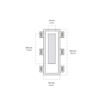 Novantadieci 9010 Volta recessed led wall