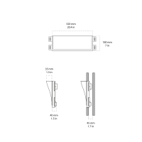 Novantadieci 9010 Silk recessed led wall