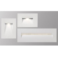 PAN Fast LED 3W 55° 3000K 60lm Recessed Marker White IP65