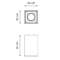 Flos cube Compass Box Small 1L LED Surface Spotlight Fixture