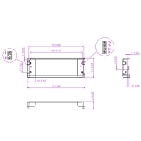 Constant 48V 60W dimmable Triac taglio di fase 0-10V (5in1)