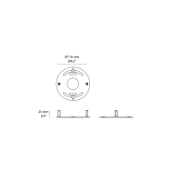 IGuzzini Piastra per l'installazione di Trick em