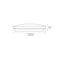 Lampo Plafoniere led tricolor quadrate da parete o soffitto