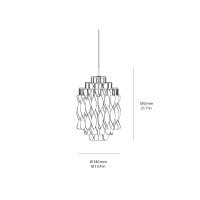 Verpan Spiral Mini led suspension lamp