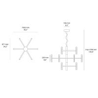 Linea Light Perla bi-emission suspension lamp