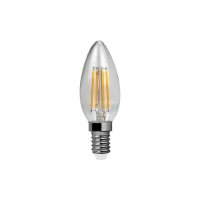 Lampo Lampadina Oliva E14 LED 4W 470lm Vetro Trasparente