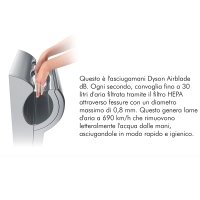 Dyson Airblade db Hands Dryers Quick Hygienic Wall-Mounted Towel