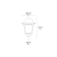 Sovil Avenue pole head ip65