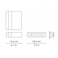 Ai Lati Stola Lampada da Parete LED Applique Orientabile