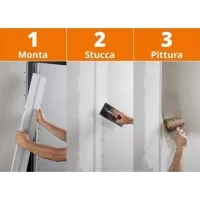 Kit Profilo in alluminio con cartongesso taglio Di Luce 2M