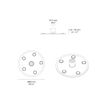 Rotaliana Collide H5 led wall or ceiling lamp