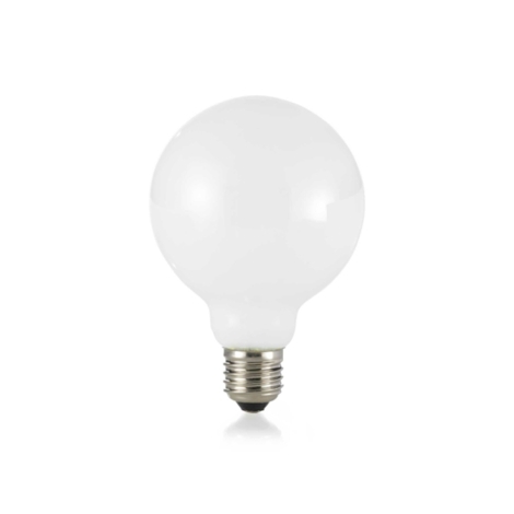 Lampadina opalina E27 LED 9W Globo G95 luce calda