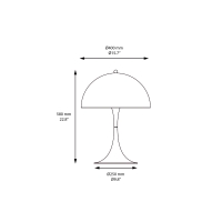 Louis Poulsen Panthella 400 classic table lamp