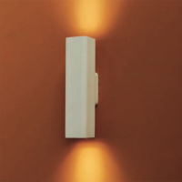 MOLVENO LIGHTING Pipe Square Plaster Applique Wall Lamp