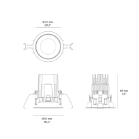 iGuzzini Laser Q810 indoor recessed spotlight