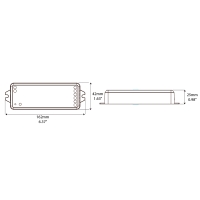 Lampo Alimentatore led slim in tensione costante 12V