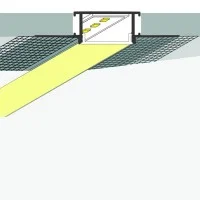 Lampo Kit Profilo In Alluminio Taglio Di Luce 2 Metri Per