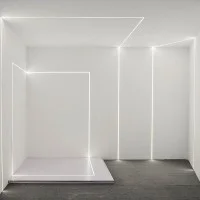 Lampo Kit Profilo In Alluminio Taglio Di Luce 2 Metri Per