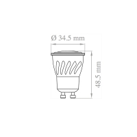 Lampo DIK LED GU10 MR11 bulb 4,5W 350 lm 110-240V