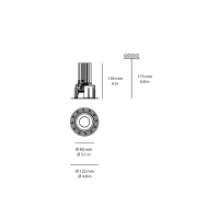 Artemide Tagora Recessed 80 led ceiling lamp