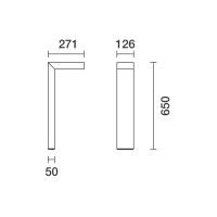 iGuzzini Lander bollard Palo LED IP66 Paletto da giardino per