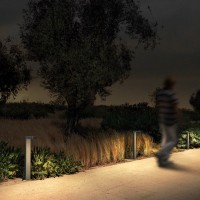 iGuzzini Lander bollard Palo LED IP66 Paletto da giardino per