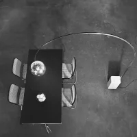 Flos Arco Floor Lamp with marble base Flos Arco Floor Lamp with marble base