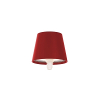 Zafferano Poldina Lido rosso batteria led ceramica verticale