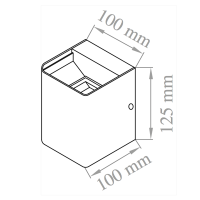 Lampo Wall Lamp Applique Double emission LED 12W 4000K Indoor