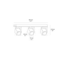 Beneito Volt Tripla faretto da soffitto GU10