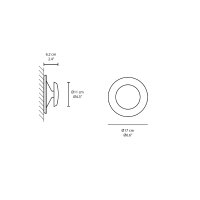 Vibia TOP 1154 lampada da parete