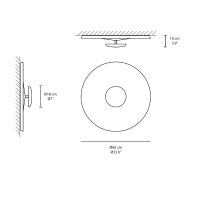 Vibia TOP 1160 lampada da parete e soffitto