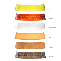Flos Bon Jour LED Table Lamp White Top and Yellow Crown