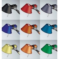 Artemide Tolomeo Micro Pinza Rosso Lampada da Tavolo Parete