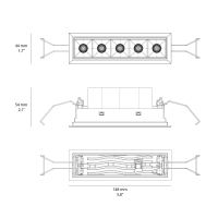 iGuzzini Laser Blade faretto da incasso 5 led 10W